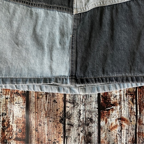 Wild Fable Patchwork Denim Jean Skirt - Picture 3 of 7